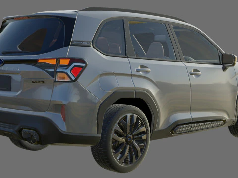 Subaru Forester 2025 with interior 3D Model