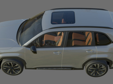 Subaru Forester 2025 with interior 3D मॉडल
