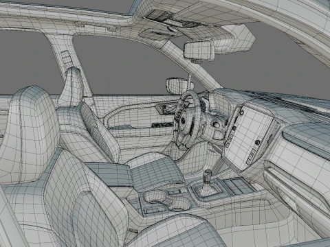 Subaru Forester 2025 with interior 3D Model