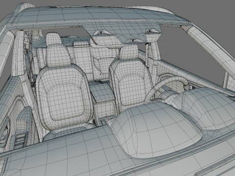 Subaru Forester 2025 with interior 3D मॉडल