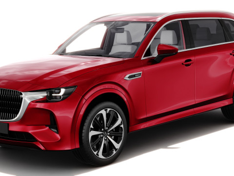 Mazda CX-80 2025 with interior 3D Model