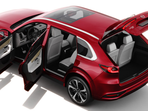 Mazda CX-80 2025 with interior 3D Model