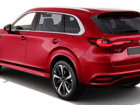 Mazda CX-80 2025 with interior 3D Model
