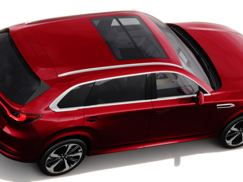 Mazda CX-80 2025 with interior 3D Model