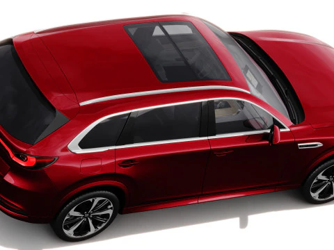 Mazda CX-80 2025 with interior 3D Model