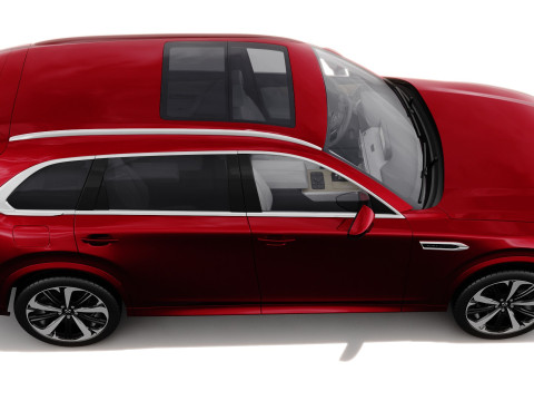 Mazda CX-80 2025 with interior 3D Model