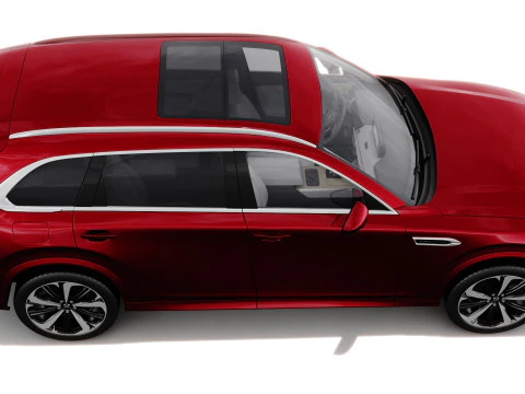 Mazda CX-80 2025 with interior 3D Model