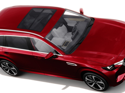 Mazda CX-80 2025 with interior 3D Model