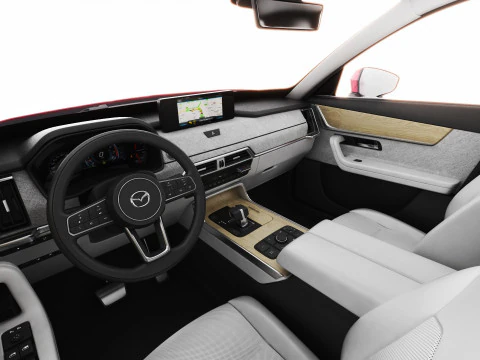 Mazda CX-80 2025 with interior 3D Model