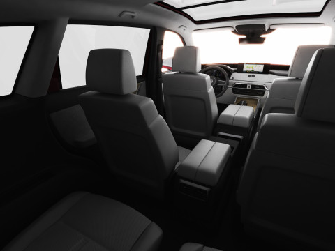 Mazda CX-80 2025 with interior 3D Model