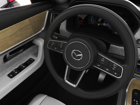 Mazda CX-80 2025 with interior 3D Model