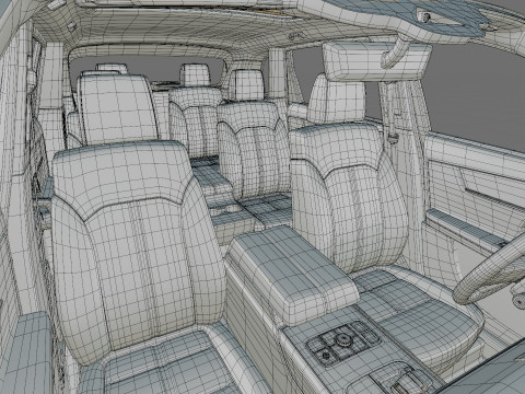 Mazda CX-80 2025 with interior 3D Model
