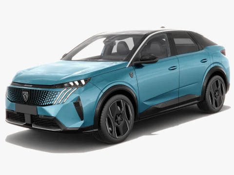 Peugeot 3008 e-3008 2025 con interni Modello 3D