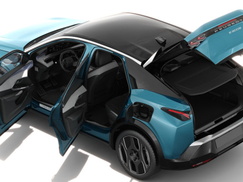 Peugeot 3008 e-3008 2025 with interior Modelo 3D