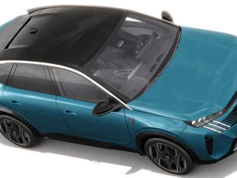Peugeot 3008 e-3008 2025 with interior 3D Model
