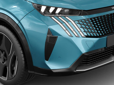 Peugeot 3008 e-3008 2025 with interior 3D Model