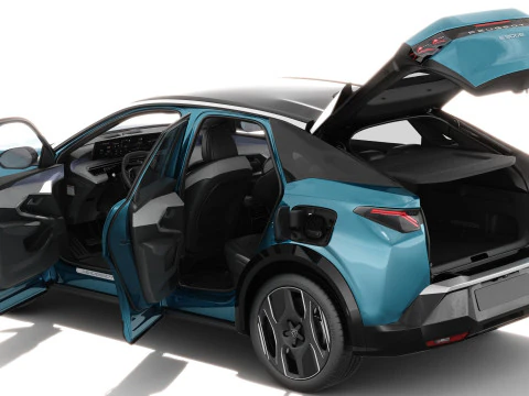 Peugeot 3008 e-3008 2025 with interior 3D Model