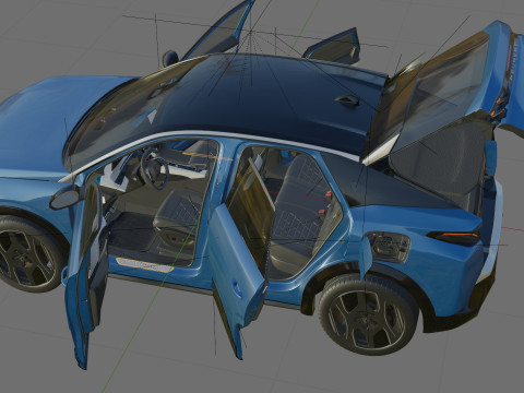 Peugeot 3008 e-3008 2025 with interior Modelo 3D