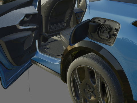 Peugeot 3008 e-3008 2025 with interior Modelo 3D