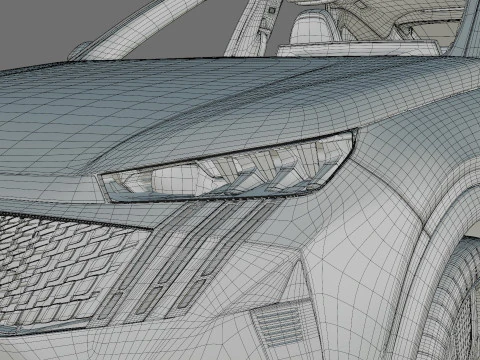 Peugeot 3008 e-3008 2025 with interior 3D Model