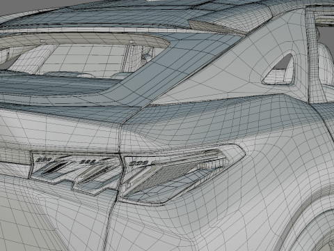 Peugeot 3008 e-3008 2025 with interior Modelo 3D
