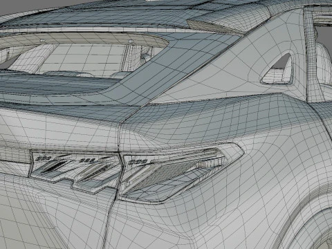 Peugeot 3008 e-3008 2025 with interior 3D Model