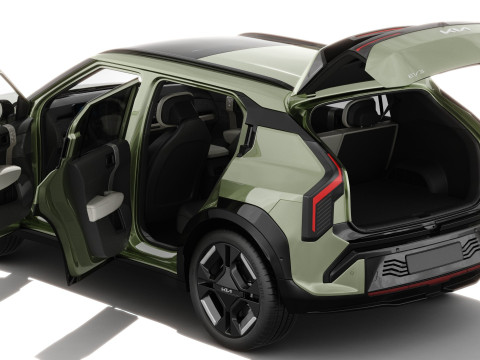 Kia EV3 GT-line 2025 with interior 3D 模型