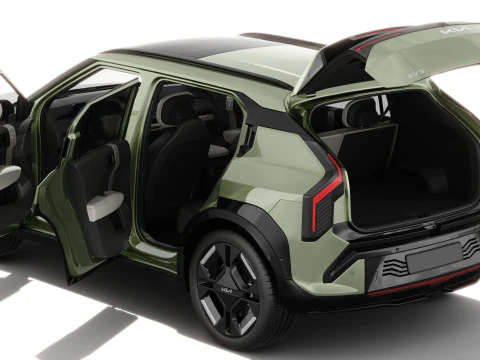 Kia EV3 GT-line 2025 with interior 3D Model