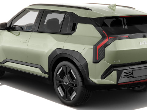 Kia EV3 GT-line 2025 with interior 3D 模型
