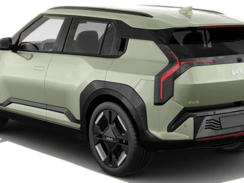 Kia EV3 GT-line 2025 with interior 3D Model