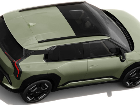 Kia EV3 GT-line 2025 with interior 3D 模型