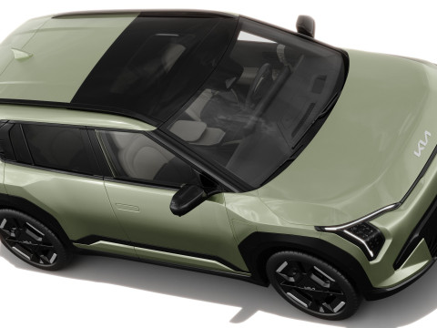 Kia EV3 GT-line 2025 with interior 3D 模型
