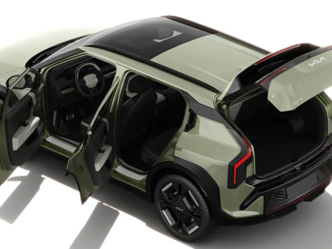 Kia EV3 GT-line 2025 with interior 3D Model