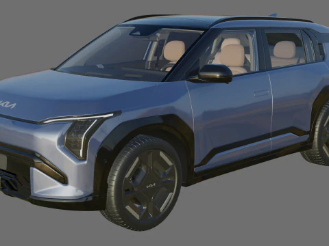 Kia EV3 GT-line 2025 with interior 3D Model