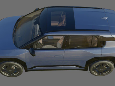 Kia EV3 GT-line 2025 with interior 3D Model