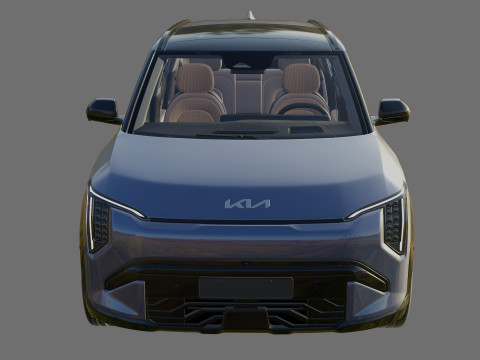 Kia EV3 GT-line 2025 with interior 3D 模型