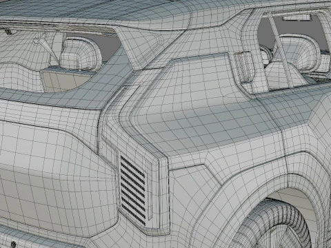 Kia EV3 GT-line 2025 with interior 3D Model