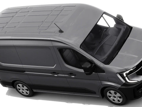 Renault Master Van L2H2 2024 com interior Modelo 3D