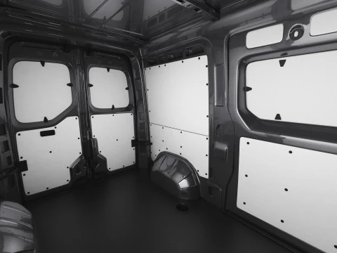 Renault Master Van L2H2 2024 com interior Modelo 3D