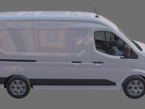 Renault Master Van L2H2 2024 com interior Modelo 3D