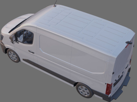 Renault Master Van L2H2 2024 with interior 3D Модель