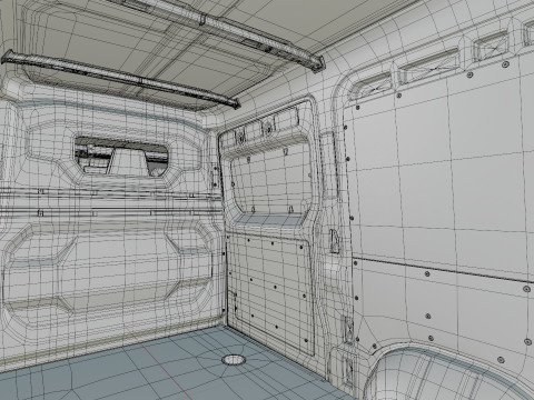Renault Master Van L2H2 2024 with interior 3D Модель