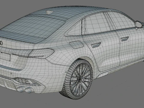 Audi S5 and A5 S-line 2025 with interior 3D Model