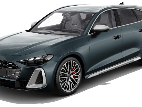 Audi S5 and A5 S-line Avant 2025 with interior 3Dモデル