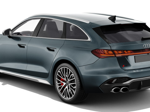 Audi S5 and A5 S-line Avant 2025 with interior 3Dモデル