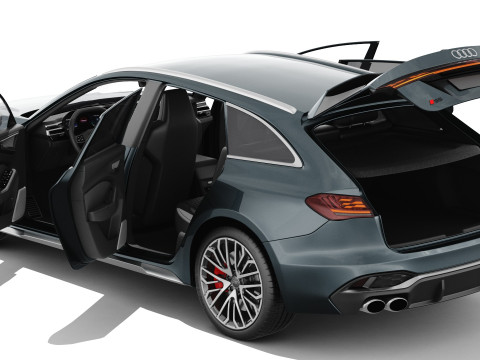 Audi S5 and A5 S-line Avant 2025 with interior 3Dモデル