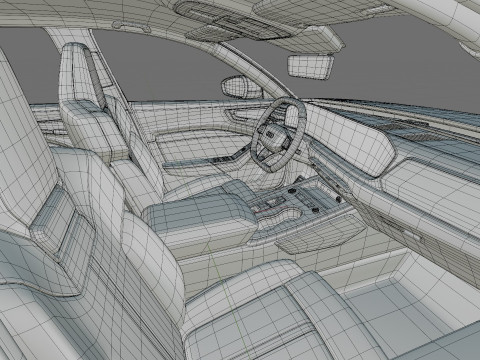 Audi S5 and A5 S-line Avant 2025 with interior 3Dモデル