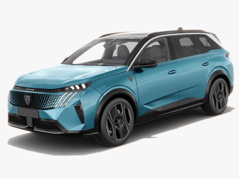 Peugeot 5008 e-5008 2025 con interni Modello 3D