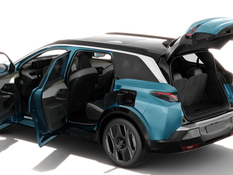 Peugeot 5008 e-5008 2025 with interior Modelo 3D