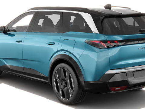 Peugeot 5008 e-5008 2025 with interior Modelo 3D
